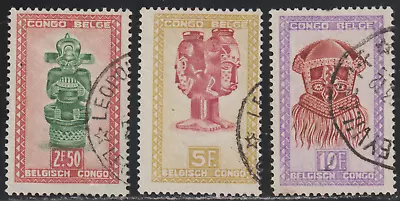 Belgian Congo 1947-50 SC# 246, 249, 253 - Three different stamps - Used # 07 - Image 1 of 2