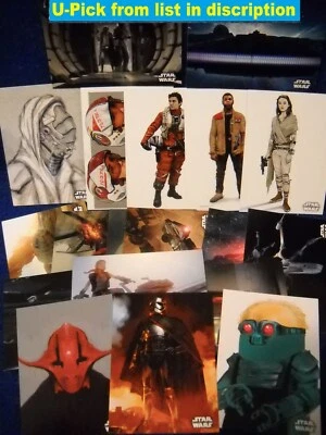 2015 Topps Star Wars: The Force Awakens Series 1 "CONCEPT ART" inserts U-PICK-1 - Image 1 of 2
