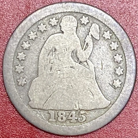1845-O SEATED LIBERTY DIME Cover