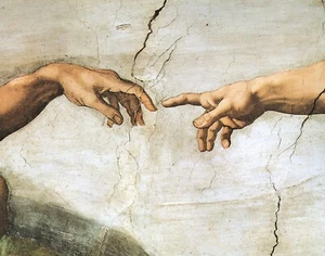 Impresión o lienzo - La creación de Adán - Miguel Ángel - Imagen 1 de 1