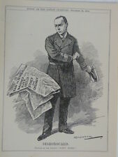 7x10" punch cartoon 1914 w.w.1 DISHONORED emden
