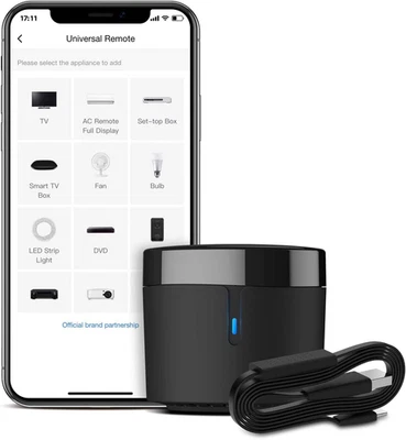 RM4 Mini S Universal IR Remote Control Hub with Sensor Cable IR Blaster  Smart H - image 1 of 4