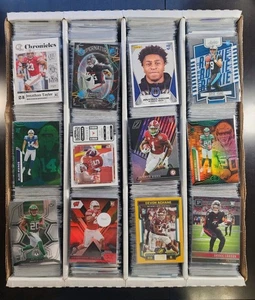 3200 Ct Box Football NEW ROOKIES! Mostly Chrome Prizm Huge Lot Cards Investor RC - Picture 1 of 23