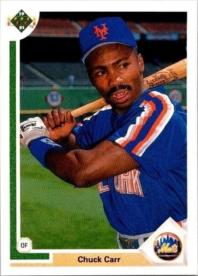 Chuck Carr New York Mets 514 Upper Deck 1990 Baseball Card - Image 1 of 2