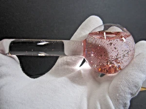 Skin Medica Cooling Sphere Pink Glitter Facial Massager NEW Glass Puffy Reducer - Picture 1 of 5