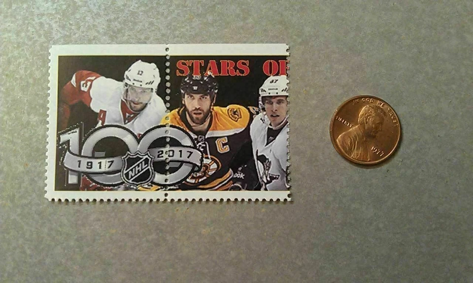 Estampilla europea Zdeno Chara Sidney Crosby Pavel Datsyuk 2017 Oddball WOW Foto 1 de 1