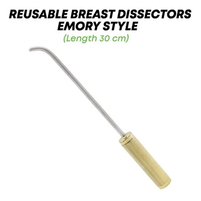 EMORY Style Curved Breast Dissectors stainless steel Plastic Surgery Instruments - Image 1 of 4