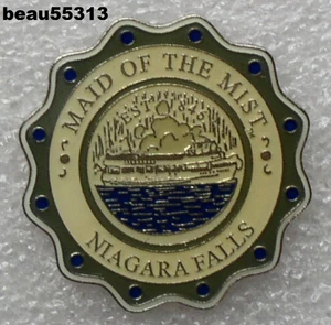 ⭐"MAID OF THE MIST" NIAGARA FALLS VEST JACKET HAT LAPEL TRAVEL PIN - Picture 1 of 1