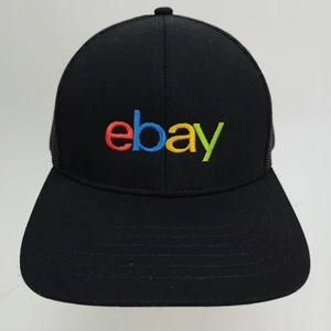 Truckermütze Kappe eBay Logo bestickt verstellbar Druckknopflasche Netzrücken - Bild 1 von 20