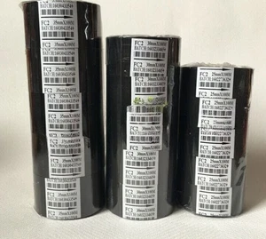 10 Pcs/lot Black Hot Stamp Ribbon FC2 35mm x 100m For Coder Printer Machine - Afbeelding 1 van 1