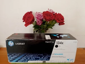 HP 134X Black Original LaserJet Toner Cartridge, ~2,400 pages, W1340X Exp 2022 - Picture 1 of 11
