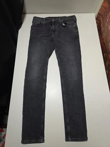 Nudie Skinny Lin Jeans Mens W31 L31 Grey Skinny Fit Stretch Organic Cotton - Picture 1 of 8