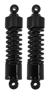 Black Dual Cover 11" Shock Absorbers 1973-1986 Harley Big Twin 4-Speed (29027) - Picture 1 of 1