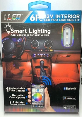 Комплект освещения салона 12 В - 6 шт. Pod. Светодиодные лампы Innovation 23190. УМНОЕ ОСВЕЩЕНИЕ. НОВЫЙ!!! - Изображение 1 из 2