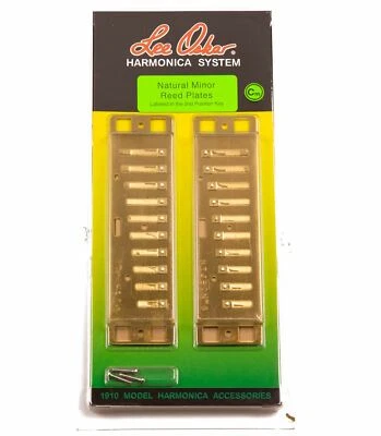 Genuine Lee Oskar 1910 Harmonica Harp Reed Plates Natural Minor C Minor