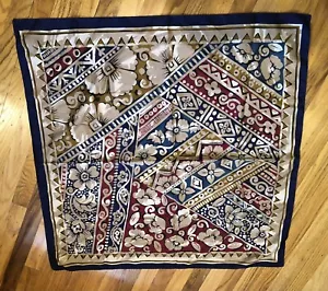 ART OF THE SCARF TIE RACK SQUARE POLYESTER SCARF - Picture 1 of 5