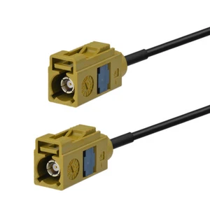 Car Fakra K Curry Female to Female Antenna Adapter Cable 1m for Sirius XM Radio - Picture 1 of 2