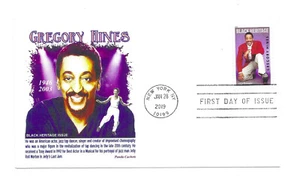 5349 Gregory Hines Black Heritage 2019, Panda Cachets, FDC - Bild 1 von 1