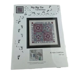 My Big Toe Designs A New Creation Cross Stitch Pattern Mandala Religious Christ - Picture 1 of 7