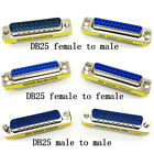 DB25 D-Sub 25P female/male to female/male MINI Gender Changer Adapter Connector
