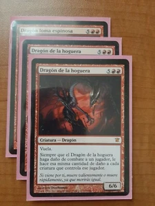 MTG 3x Balefire Dragon in SPANISH (Dragon de la hoguera) - Picture 1 of 2