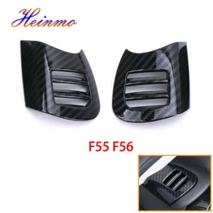 2X Carbon Fiber Car Air Vent Cover Outlet Case For MINI Cooper One S F55 F56 F57 - Imagen 1 de 5