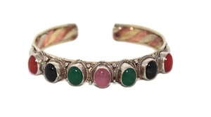 Jade Bracelet Onyx Bracelet Rose Quartz Bracelet Tribal Bracelet Boho Gypsy - Picture 1 of 3