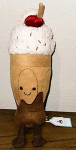 Jellycat Amuseables Marin Schokolade Milchshake Eisbecher Plüsch AUTHENTISCH Neu mit Etikett - Bild 1 von 4
