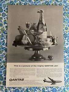 Vintage 1959 Qantas Airlines Print Ad - Picture 1 of 7