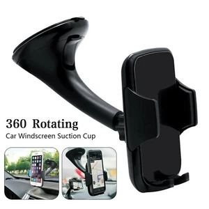 Samsung S22/S21 FE/S20/S9/S8 In Car 360 Universal Windscreen Phone Holder Mount - Picture 1 of 8