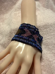 Vintage New African Maasai Arrow Design Beaded Bracelet - Picture 1 of 4