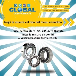 Cuscinetto a Sfera da 6000 a 6310 - 2Z/2RS - Tutte le Misure Disponibili - Foto 1 di 5