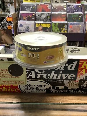 Sony DVD-R 25 Pack 120 Minutes 4.7 GB 1x-8x Speed Compatible Sealed New - Image 1 of 4