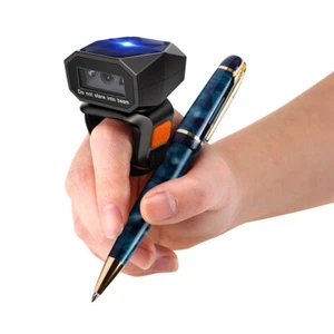 Eyoyo 2D QR Finger Ring Barcode Scanner Wearable USB & 2.4G Wireless & Bluetooth - Picture 1 of 15