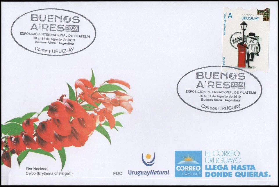 TANGO-URUGUAY-COVER-2019-BUENOS AIRES INTL.STAMP SHOW !! - Image 1 of 1