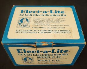 Vintage Elect-a-Lite Dollhouse 12 V Electrification Kit E-19 Collector's Dream