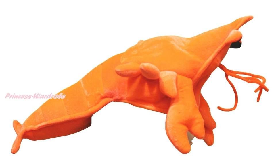 Halloween Orange Lobster Prawn Shrimp Costume Hat Cap - Image 1 of 1