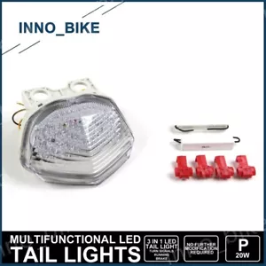 LED Tail Light Brake Turn Signal Lamp For Kawasaki Ninja 250R EX250 2008 - 2012 - Foto 1 di 7