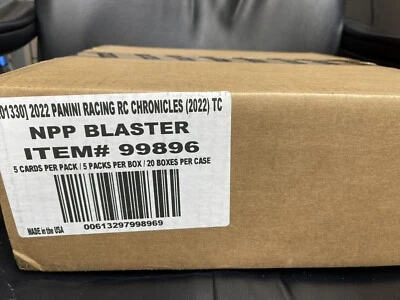 2022 PANINI CHRONICLES RACING BLASTER SEALED CASE OF 20 BOXES.. - Image 1 of 2