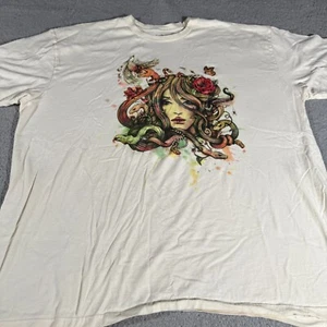 Threadless Beauty Before Death Short Sleeve T-Shirt White Men's Size XXL Tee Men - Picture 1 of 6