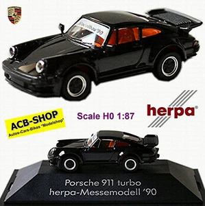 Porsche 911 Turbo Modello G Tipo 930 Coupè 1974-89 Nero 1:87 Herpa - Foto 1 di 7