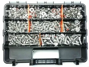 STAINLESS NUT & BOLT KIT 300pc SUIT NISSAN, PATROL, NAVARA, X-TRAIL, UTE, 4x4 - Picture 1 of 3