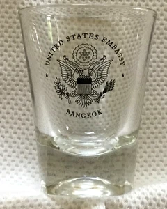 Rare U.S. Embassy Bangkok Shot Glass - Picture 1 of 1