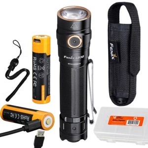Fenix LD30 1600 Lumen LED Flashlight w/2x RechargeableBattery and LumenTac Case