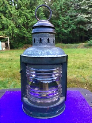 Antique Perkins Marine PERKO Nautical Lantern Duel Fuel Combo Lamp - Image 1 of 4