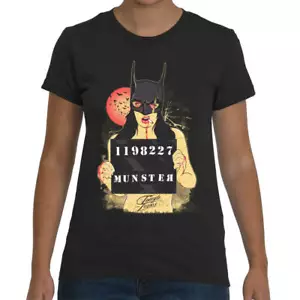 Elliz Clothing Elliz Clothing's Bat Girl Mugshot Unisex T-Shirt - Picture 1 of 3