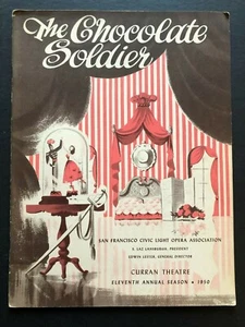 The Chocolate Soldier Theater Program w/Playbill (Curran,1950)-26 Pages 9"x12" - Picture 1 of 6
