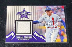 Freddie Freeman 2021 Topps Update All-Star Relic Card Game Used Braves Dodgers - Picture 1 of 2