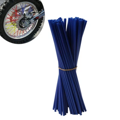 72pcs Spoke Skins Covers For Motocross Dirt Bike Wheel Rim Guard Deep Blue Wraps - Image 1 of 4