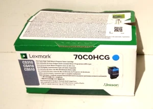 Lexmark 70C0HCG Cyan Toner Cartridge For CS310 CS410 CS510 - Picture 1 of 1